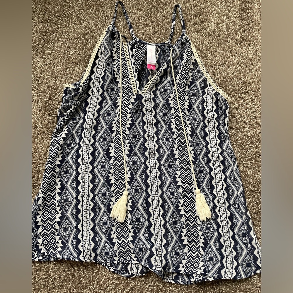 Tank top with tassel